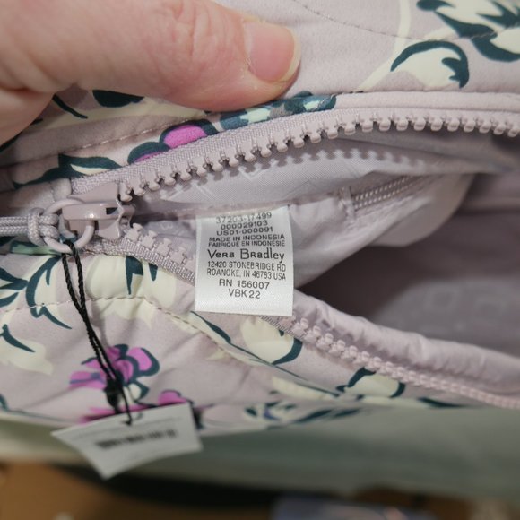 Vera Bradley Featherweight Sling Backpack Travel Fresh-Cut Floral Lavender NWT main image 8